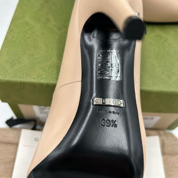 Women's Gucci GG Leather pumps size 39.5 made in Italy - Picture 11 of 11